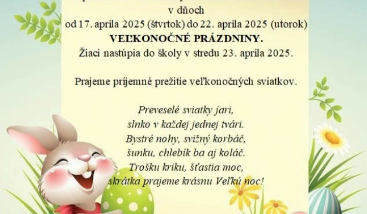 Aktuality / QZNAM -, VEĽKONOČNÉ PRÁZDNINY  - foto