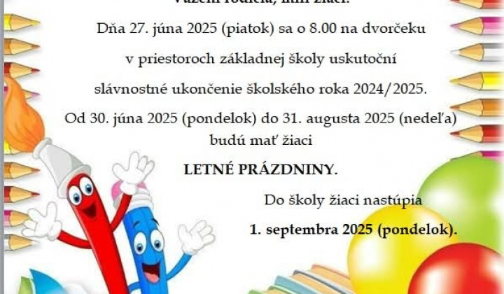 Aktuality / Letné prázdniny  - foto