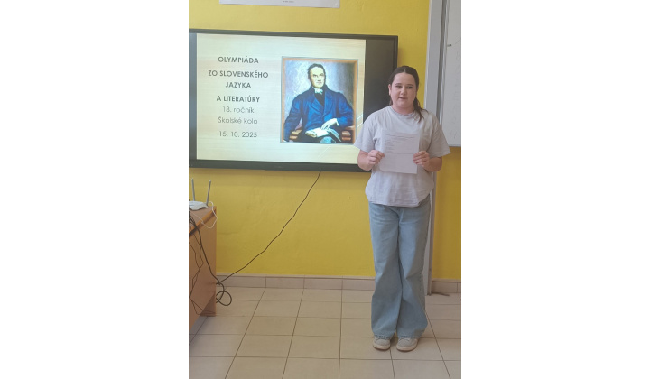 Školské kolo Olympiády zo slovenského jazyka a literatúry 