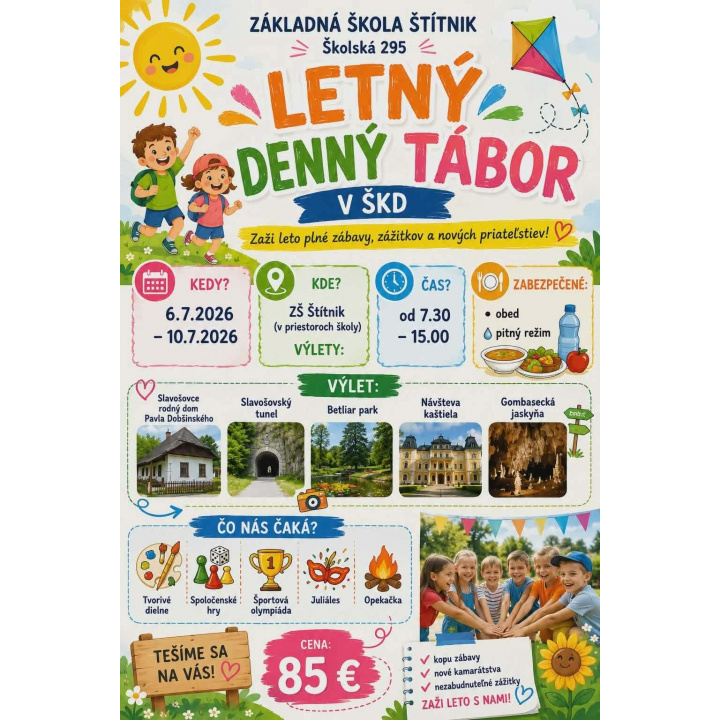 Menšia fotka pre článok OZNAM- Denný letný tábor 